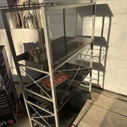 Big Black Glass Shelve 