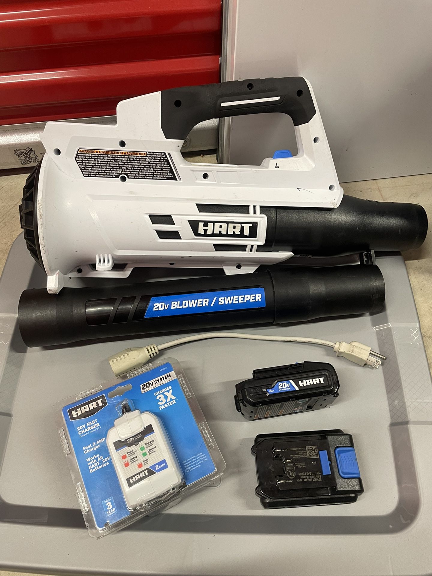 Hart 20V Cordless  Hybrid(Battery Or Corded) Blower 