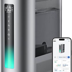 6L Humidifiers for Bedroom, Smart Warm & Cool Mist for Large Room, 60Hr Quiet Runtime for Baby, Plant, Humidity Sensor, Indicator Light, 12H Timer, Go