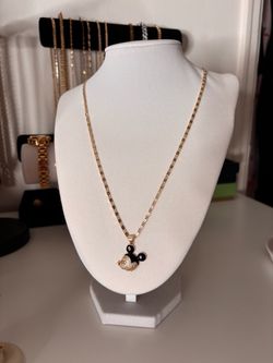 14k Gold plated Mickey Mouse necklace
