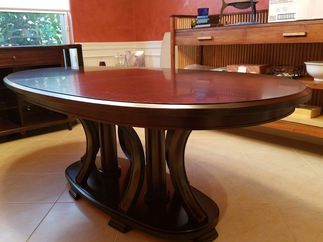 Oval Wood Dining Table