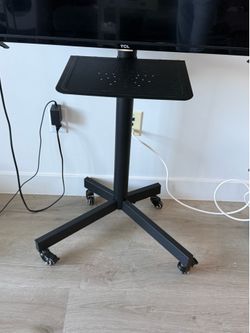 Rolling TV Floor Stand with Shelf