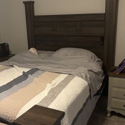 Queen headboard and footboard