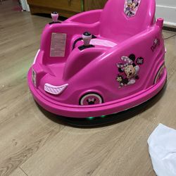 Minnie mouse bumper car