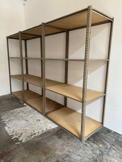 Industrial Racks 48 in W x 30 in D Used Heavy Duty Storage Shelving 4 Tier Delivery Available