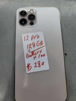 Iphone 12 pro 128gb, Unlocked battery 100%