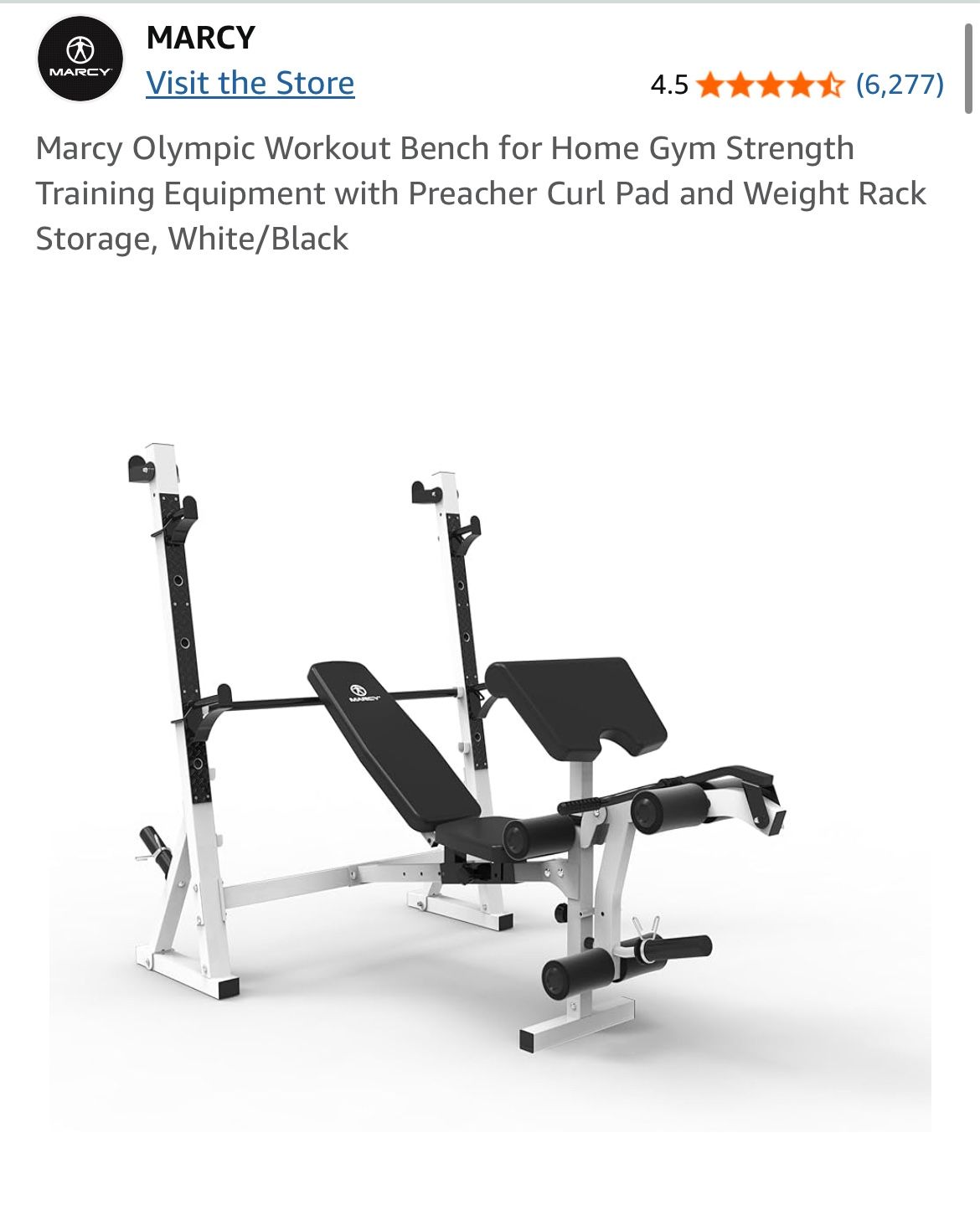 Workout Bench - New In Box