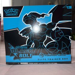 Pokemon Cards Black Bolt & White Flare ETBs Pokemon Center