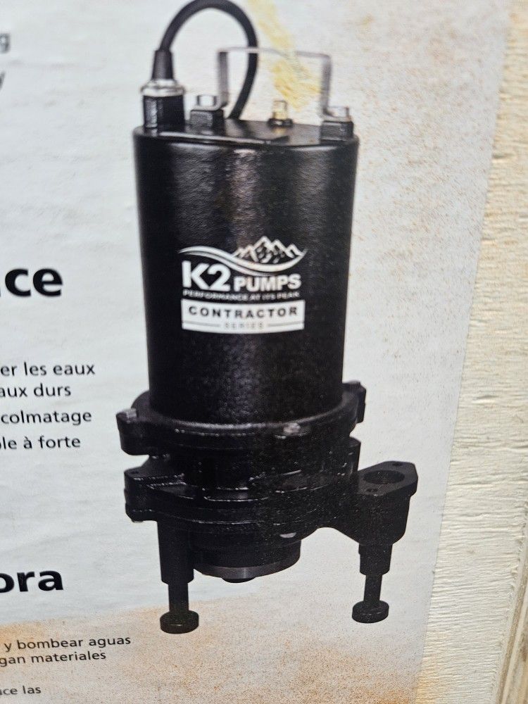 K2 contractor series grinder pump. Volt:230