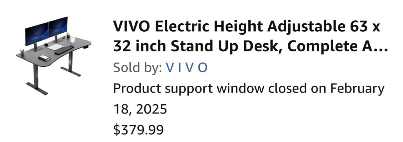 Extra Large Standing Desk 63x32