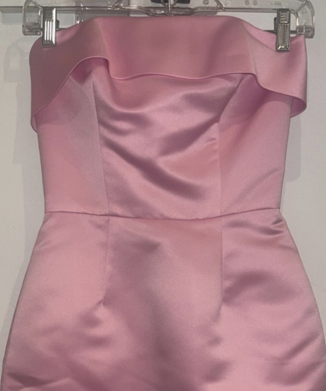 PINK STRAPLESS MINI-DRESS BETSEY JOHNSON SIZE 0