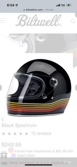 Brand new Biltwell gringo s Helmet with Box and Mirrored Lens
