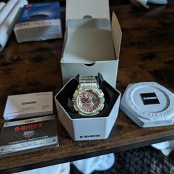 Clear Rose Gold G-shock 