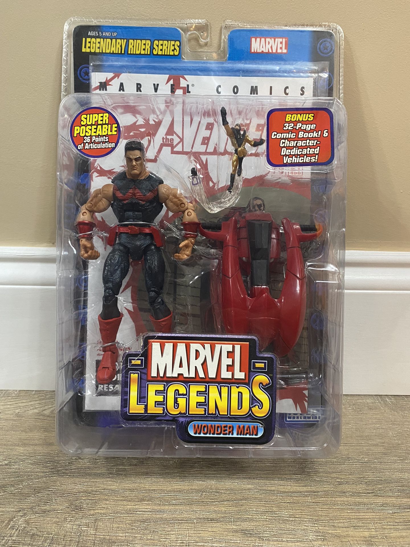 Marvel Legends Wonder Man Super Poseable W/ Yellowjacket Legendary Rider Series