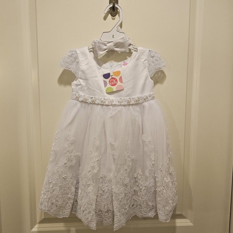 White Dress For Toddler
