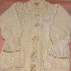 Beautiful White Cardigan Sweater By Mossimo Supply Co