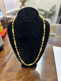 24k thailan bath chain gold 17.5 inches 15.1 grams pick up only!!