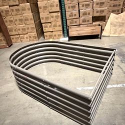New 54”x38”x16” Arch Shape Galvanized Raised Planter Box Metal Garden Bed Plant Outdoor