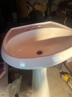 American standard pedestal sink almost new