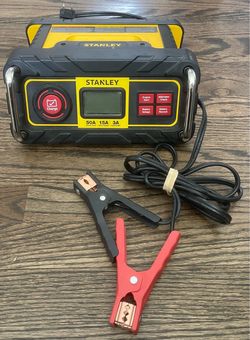 STANLEY 15 Amp Automotive Battery Charger with 50 Amp Engine Start (BC50BS)