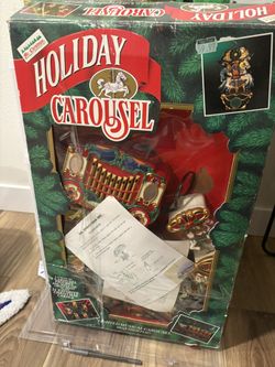 Vintage Mr Christmas holiday carousel