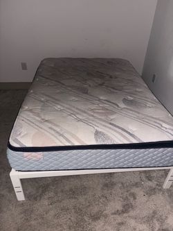 Queen mattress & frame
