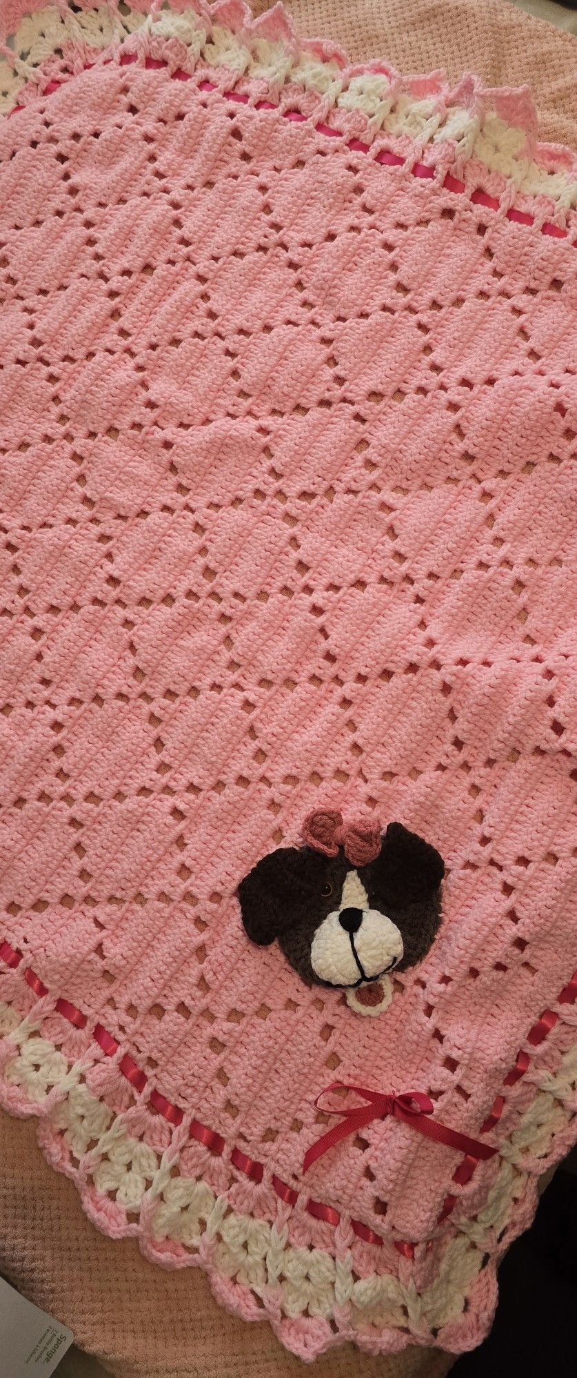 Baby Girl Knitted Blanket