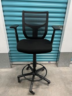 Drafting Chair - Tall Office Chair for Standing Desk, High Work Stool, Counter H Thumbnail
