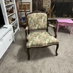 Large French Louis XV Accent style armchair