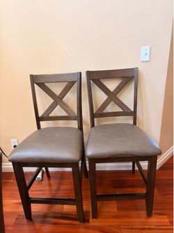2 Free counter height dining chairs