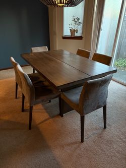 West Elm table w/ 6 chairs
