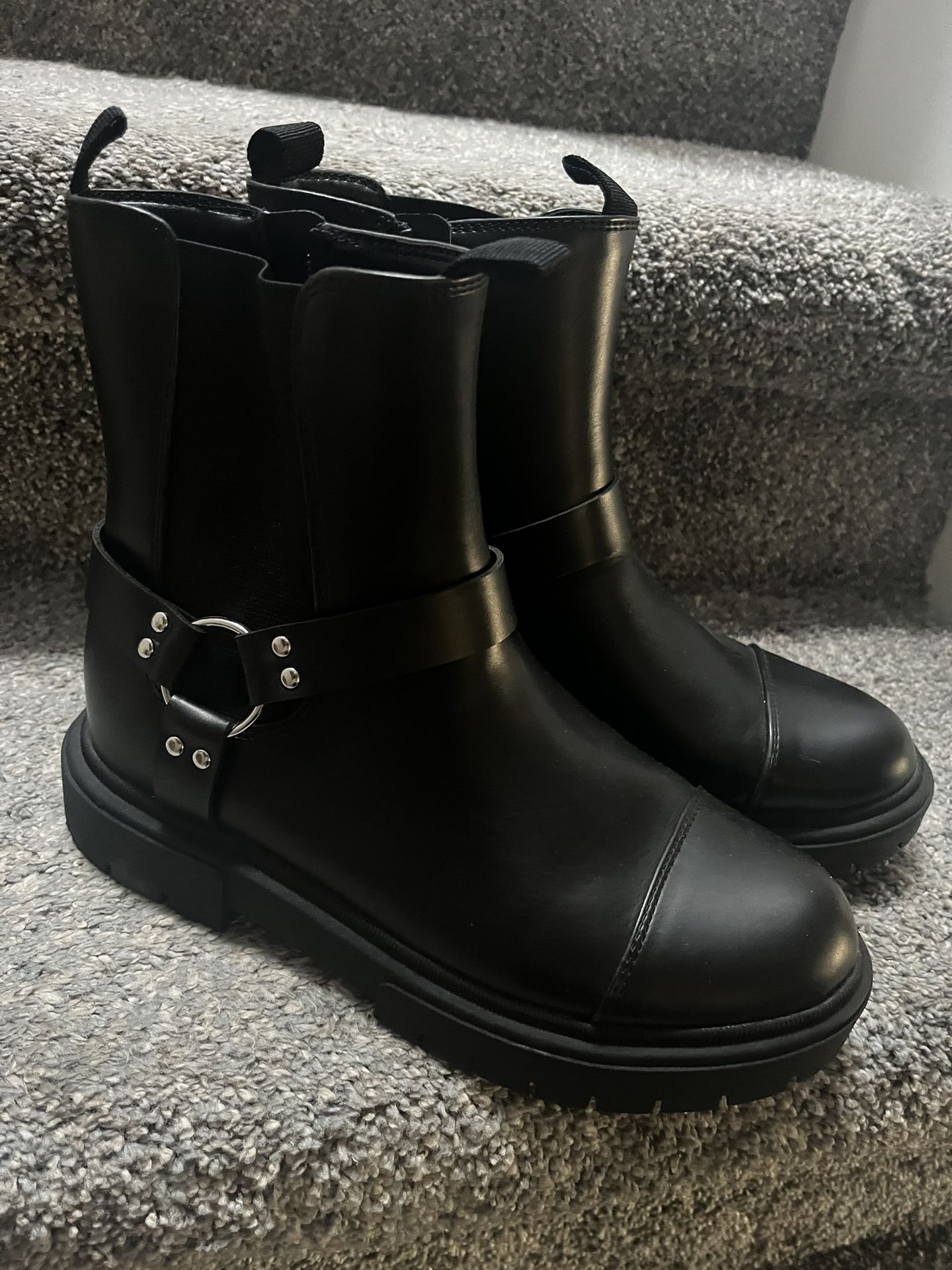 Girls Black Boots 5y
