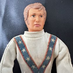 Evel Knievel 1972 Action Figure Stunt Cycle Bendable Doll
