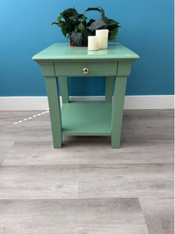 Sage Green Nightstand / End Table