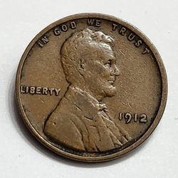 1912 Wheat Cent Penny - Excellent Condition 114 Year Old Coin