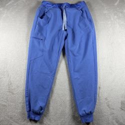 Figs Livingston Scrub Pants Women’s XS/ P Petite Blue Joggers Stretch #1593