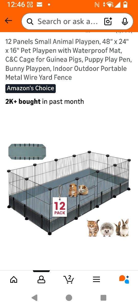 Animal Playpen/Cage With Door