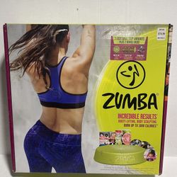 Zumba Step Riser And DVDs Kit. New