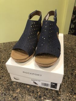 Rockport Ladies Wedge Sandals Size 9