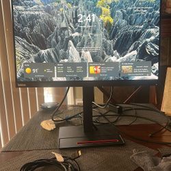 Black Lenovo ThinkVision Full 24.5” Office Monitor 