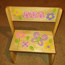 Handmade Kids Chair/Step Stool