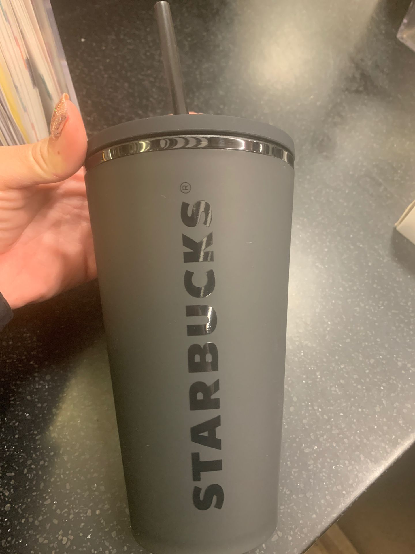 Starbucks Matte black cup