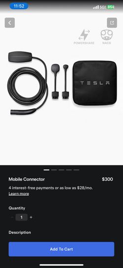 Tesla Brand new Sealed portable charger