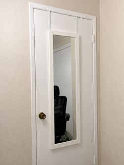 Target Room Essential Hanging Door Mirror - White