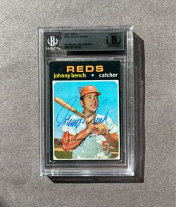 Vintage 1971 Topps #250 Johnny Bench w/ on card auto. Negotiable
