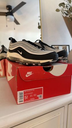 Nike AirMax 97 (GS) 5.5 Youth Black/White Silver