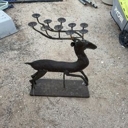 Rustic Reindeer Candle Holder