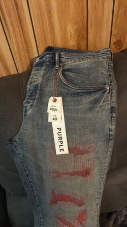 Purple jeans