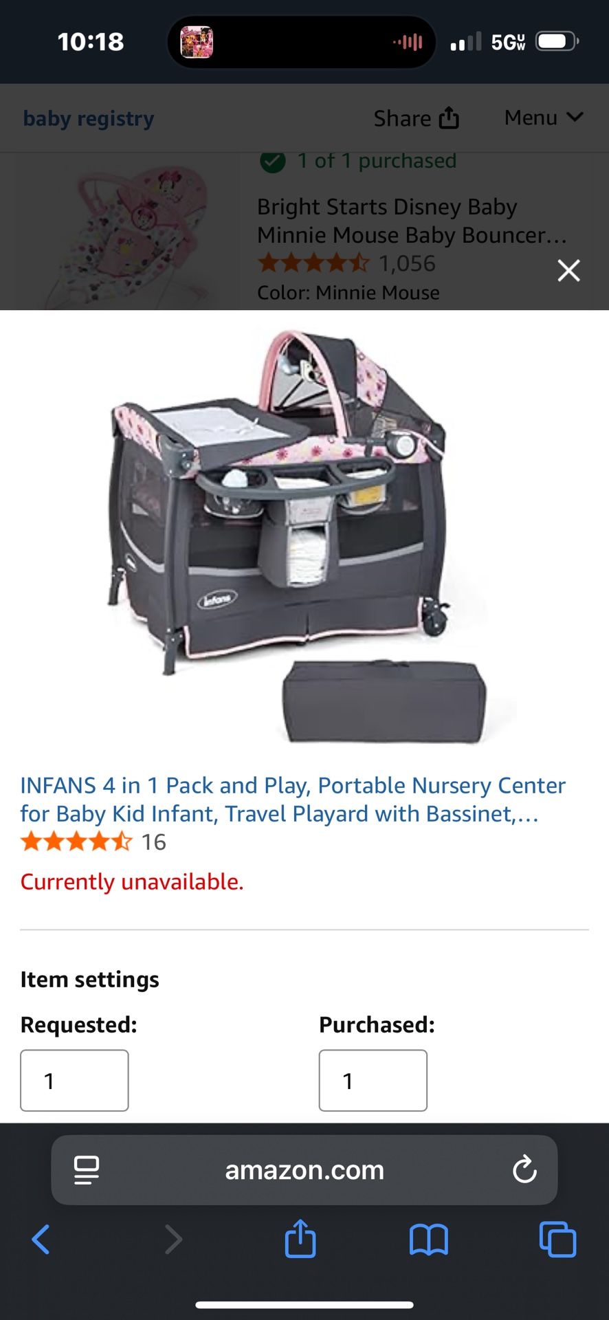 INFANS 4 In 1 Pack And Play