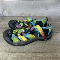 Keen Newport H2 Sandals Youth Girls Size 6 Tie Dye Sport Water Hiking Walking